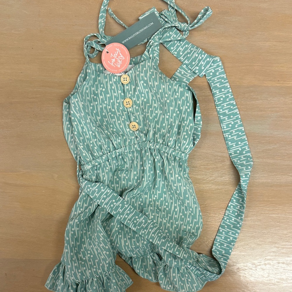 Stylish Green Kids Romper